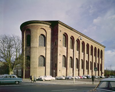 Exterior view of the Aula Palatina by Roman